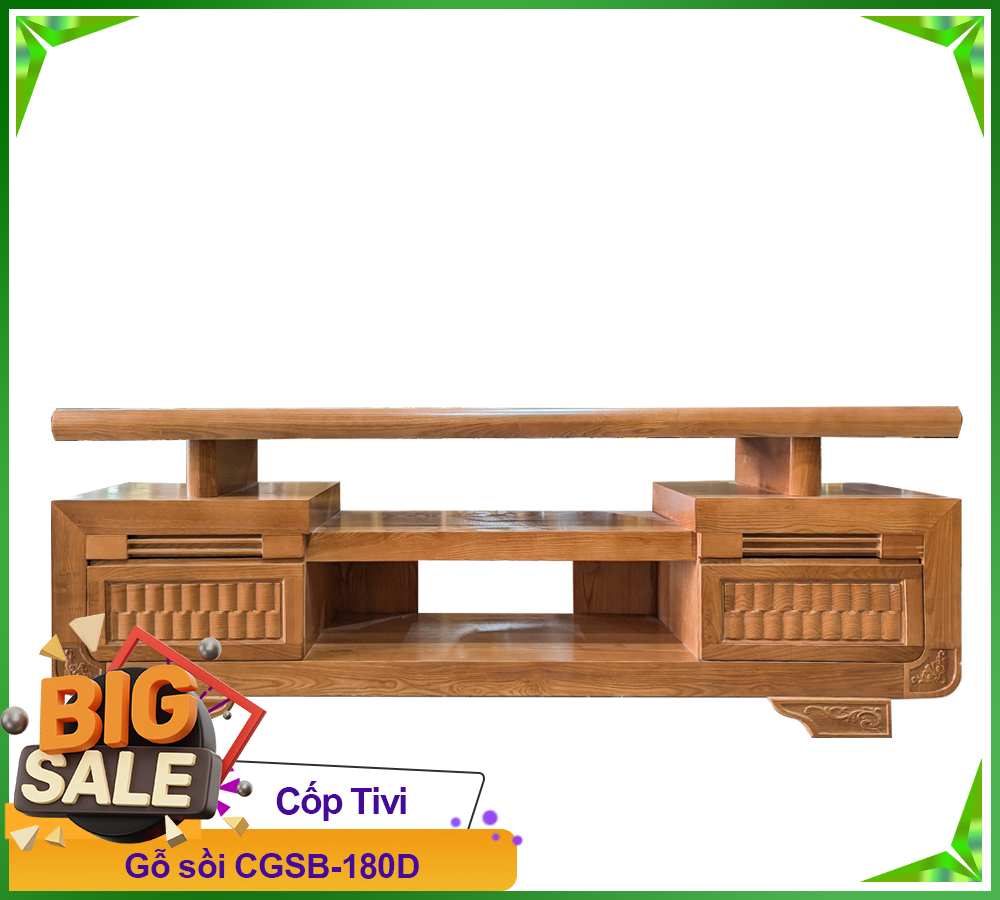 Cốp Tivi Gỗ Sồi CGSB-180D-6