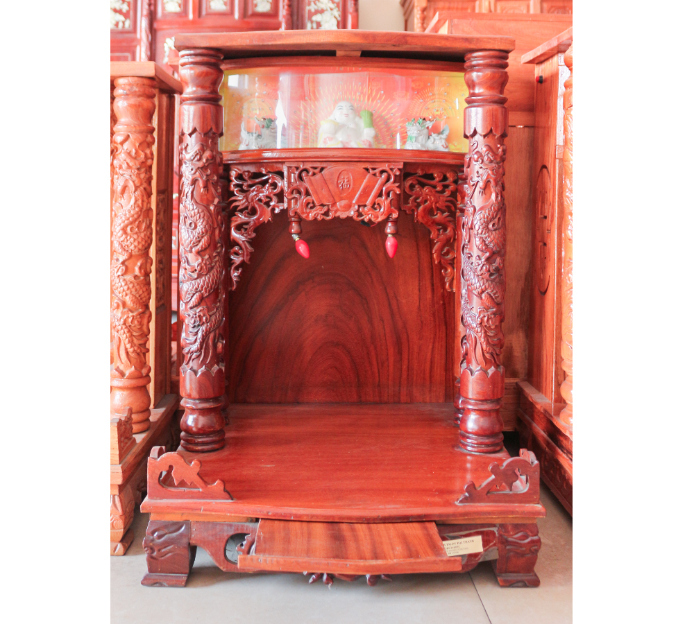 Bàn Thờ Ông Địa Gõ Đỏ ODGD-60DC-2