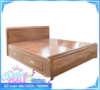 Giường Gỗ Xoan Đào GXDL-1820NK