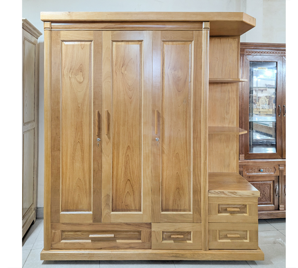 Tủ Áo Gỗ Gõ Đỏ TGD-180T