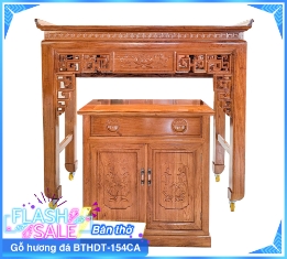 Bàn Thờ Gỗ Hương Đá BTHDT-154CA