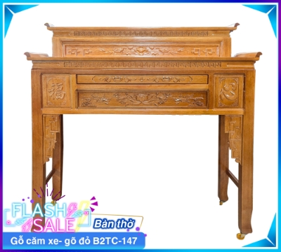 Bàn Thờ Gỗ Căm Xe B2TC-147-3