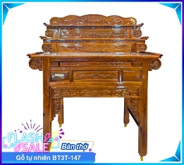 Bàn Thờ Gỗ Tự Nhiên BT3T-147-2