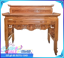 Bàn Thờ Gỗ Gõ Đỏ B2TG-154D-5