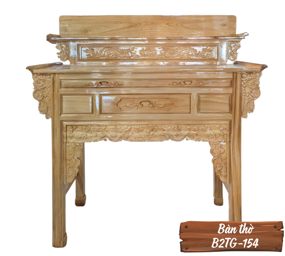 Bàn Thờ Gỗ Gõ Đỏ B2TG-154