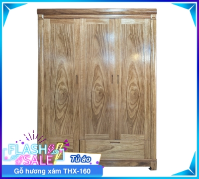 Tủ Áo Gỗ Hương Xám THX-160-3