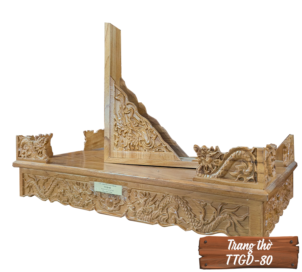 Trang Thờ Gỗ Gõ Đỏ TTGD-80-1