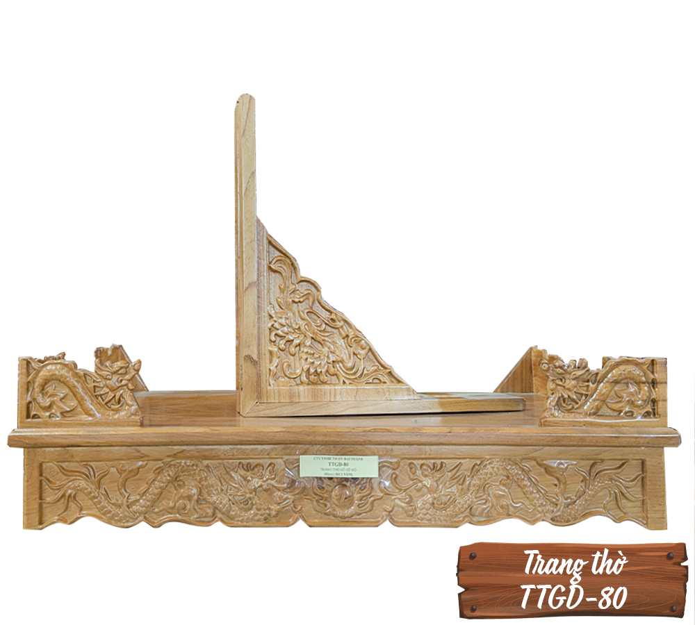 Trang Thờ Gỗ Gõ Đỏ TTGD-80-1