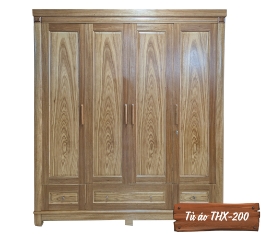 Tủ Áo Gỗ Hương Xám THX-200-1  