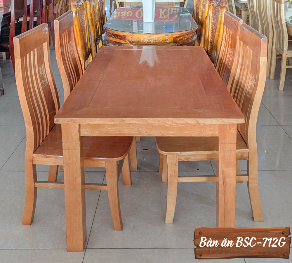 Bàn Ăn Gỗ Sồi BSC-712G
