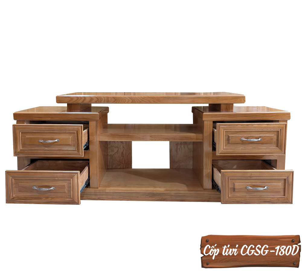 Cốp Tivi Gỗ Sồi CGSG-180D-3