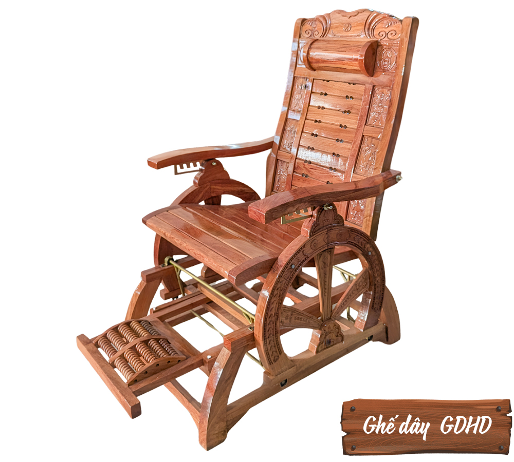 Ghế Dây Gỗ Hương Đá GDHD