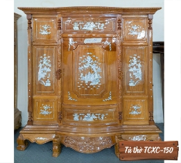 Tủ Thờ Gỗ Căm Xe- Gõ Đỏ TCXC-150-3