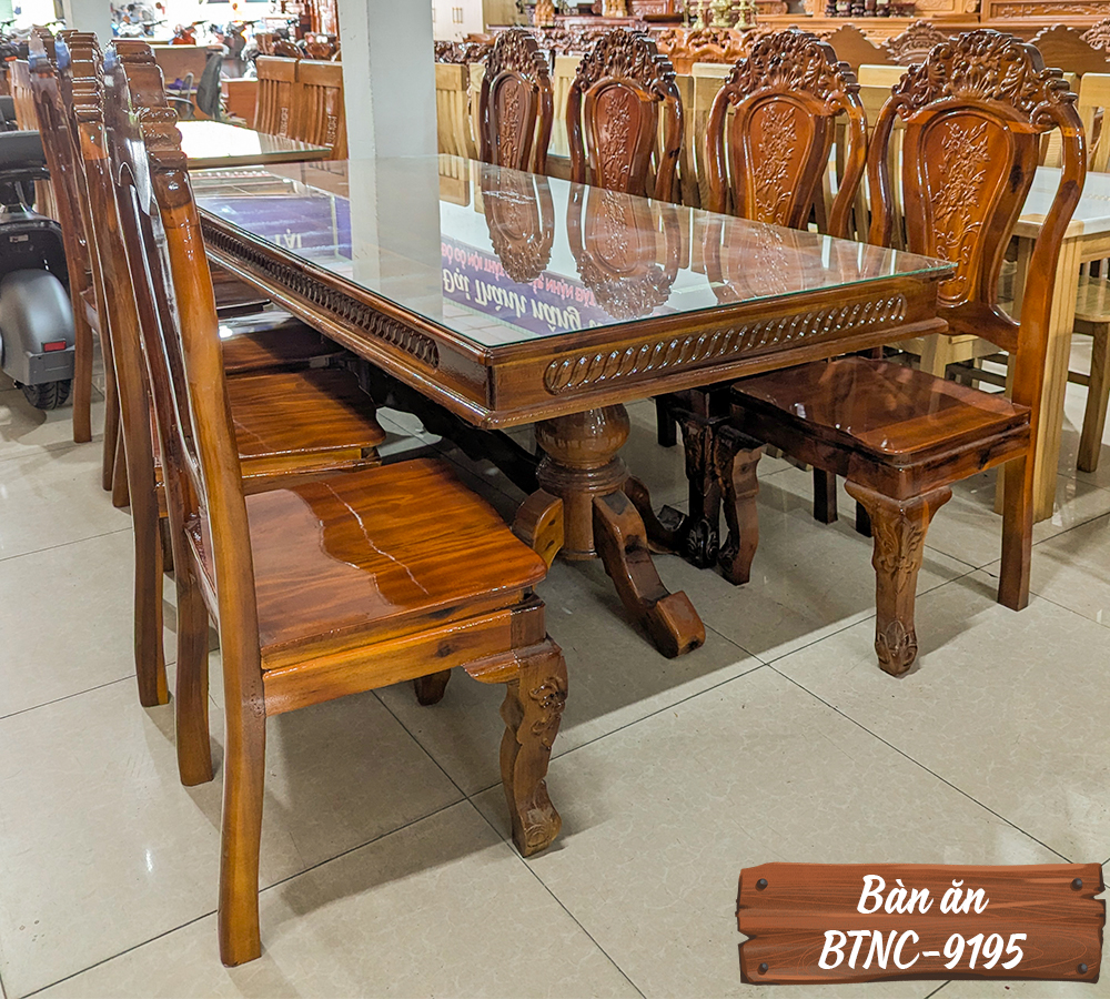 Bàn Ăn Gỗ Tự Nhiên BTNC-9195-9