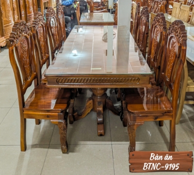 Bàn Ăn Gỗ Tự Nhiên BTNC-9195-9