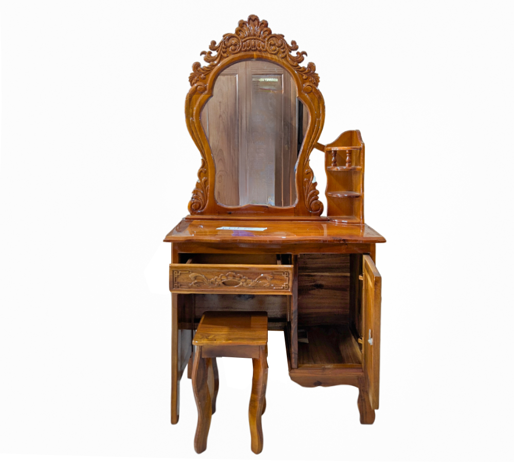 Bàn Phấn Gỗ Tự Nhiên BPTN-80-2   