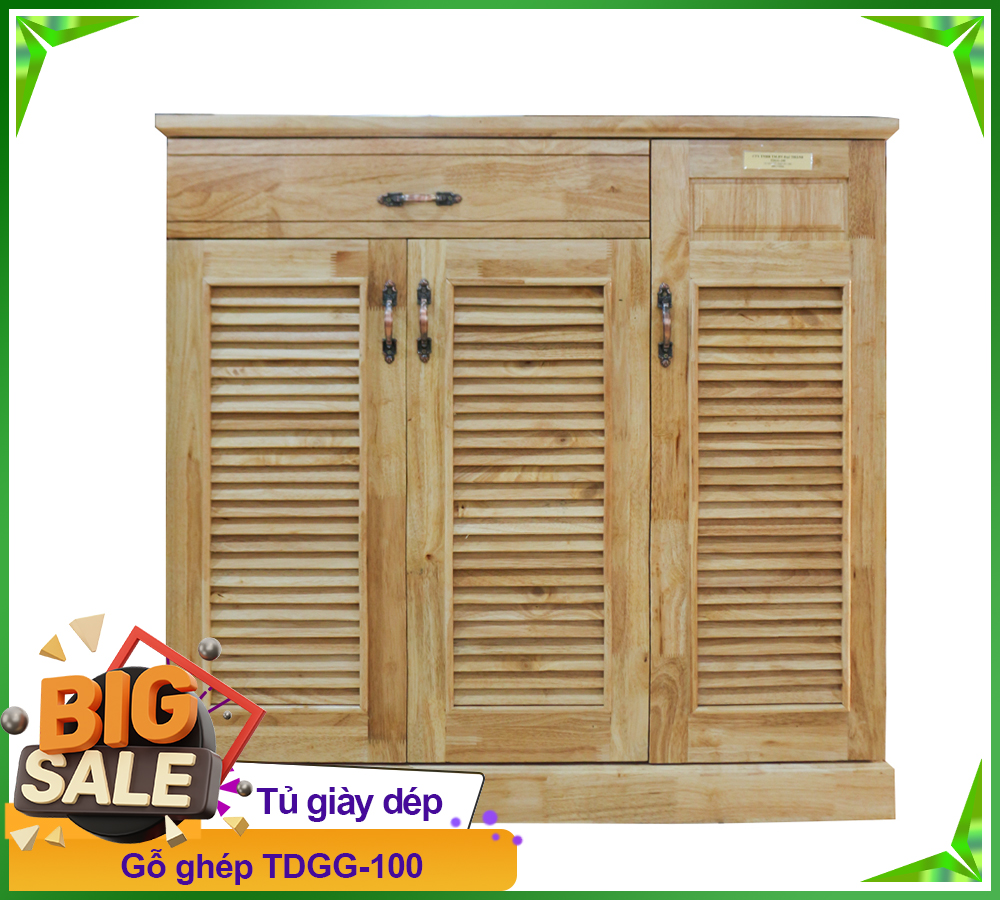 Tủ Giày Dép Gỗ Ghép TDGG-100-6