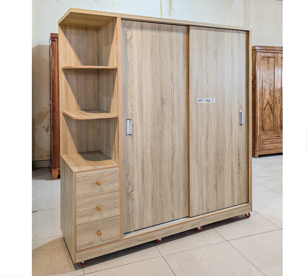Tủ Áo Gỗ MDF Chống Ẩm TAC-180LT-1