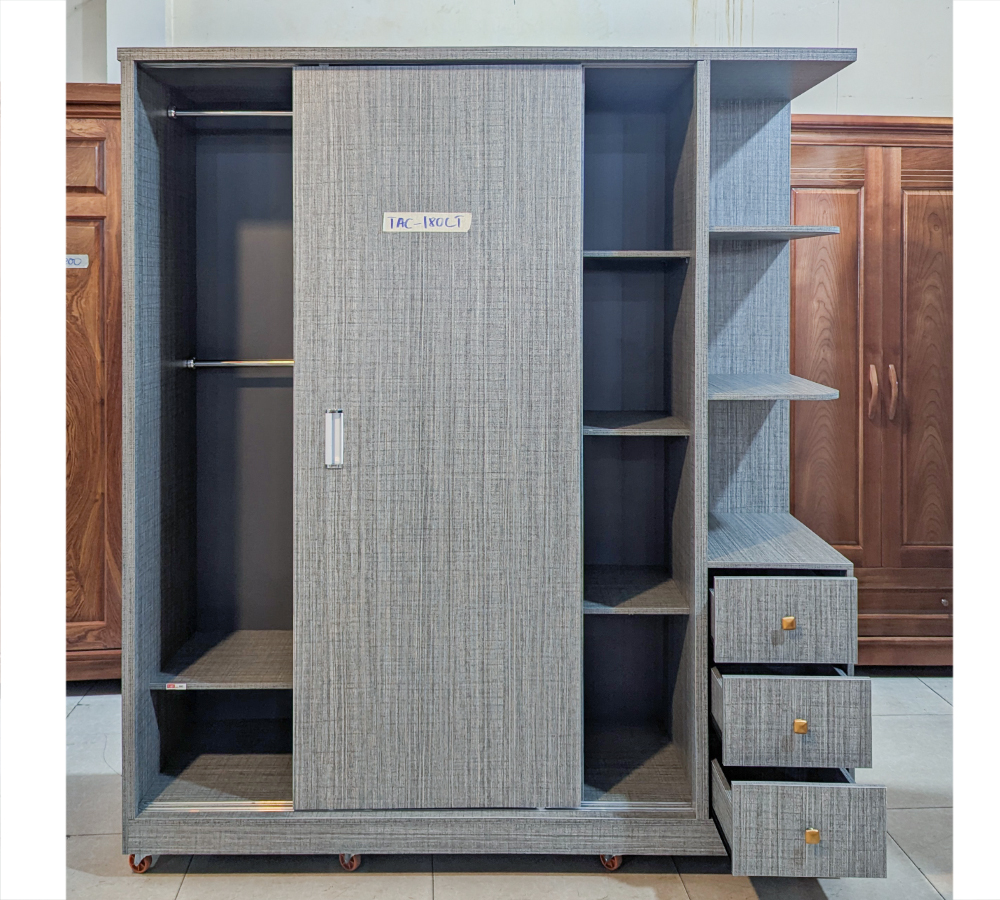 Tủ Áo Gỗ MDF Chống Ẩm TAC-180LT-2