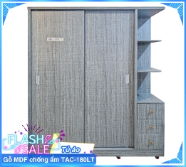 Tủ Áo Gỗ MDF Chống Ẩm TAC-180LT-2