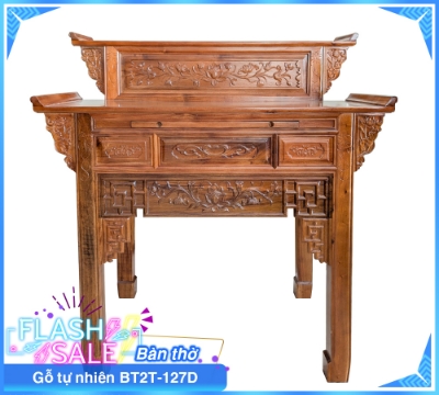 Bàn Thờ Gỗ Tự Nhiên BT2T-127D