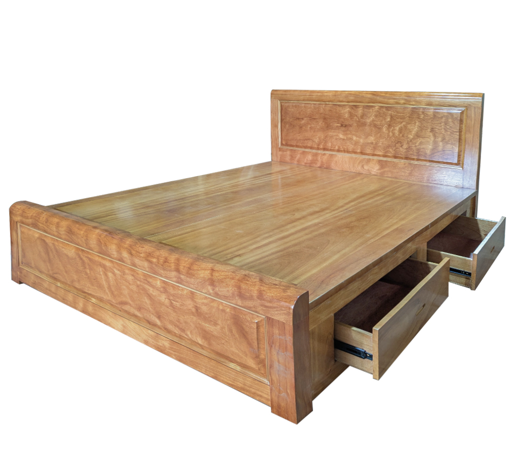 Giường Gỗ Gõ Đỏ GGDL-1820NK