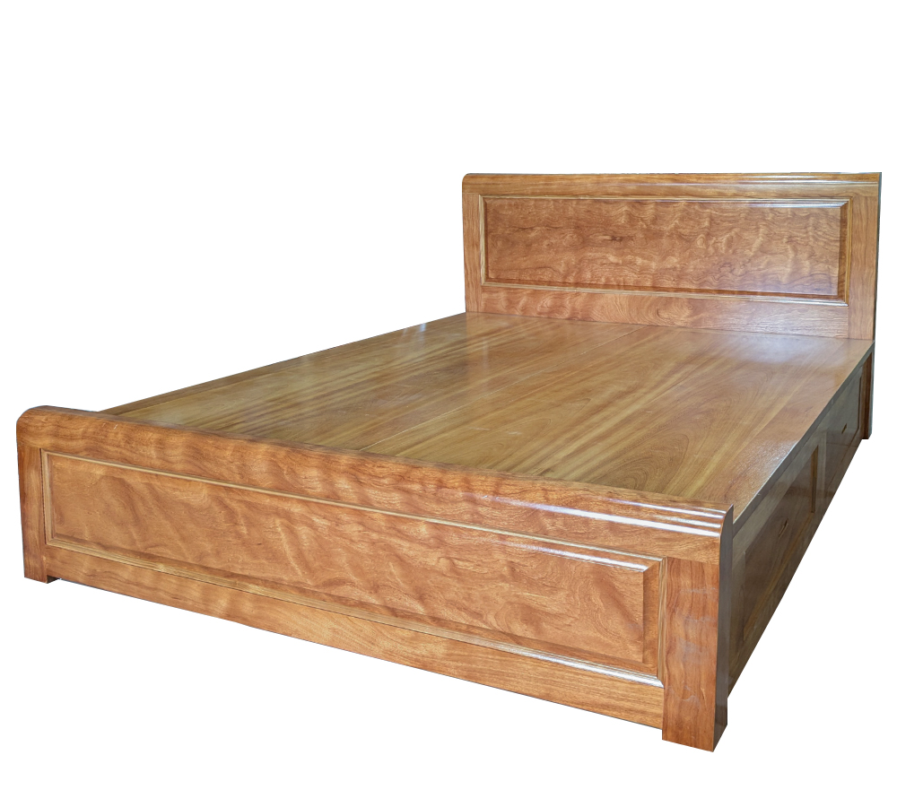 Giường Gỗ Gõ Đỏ GGDL-1820NK