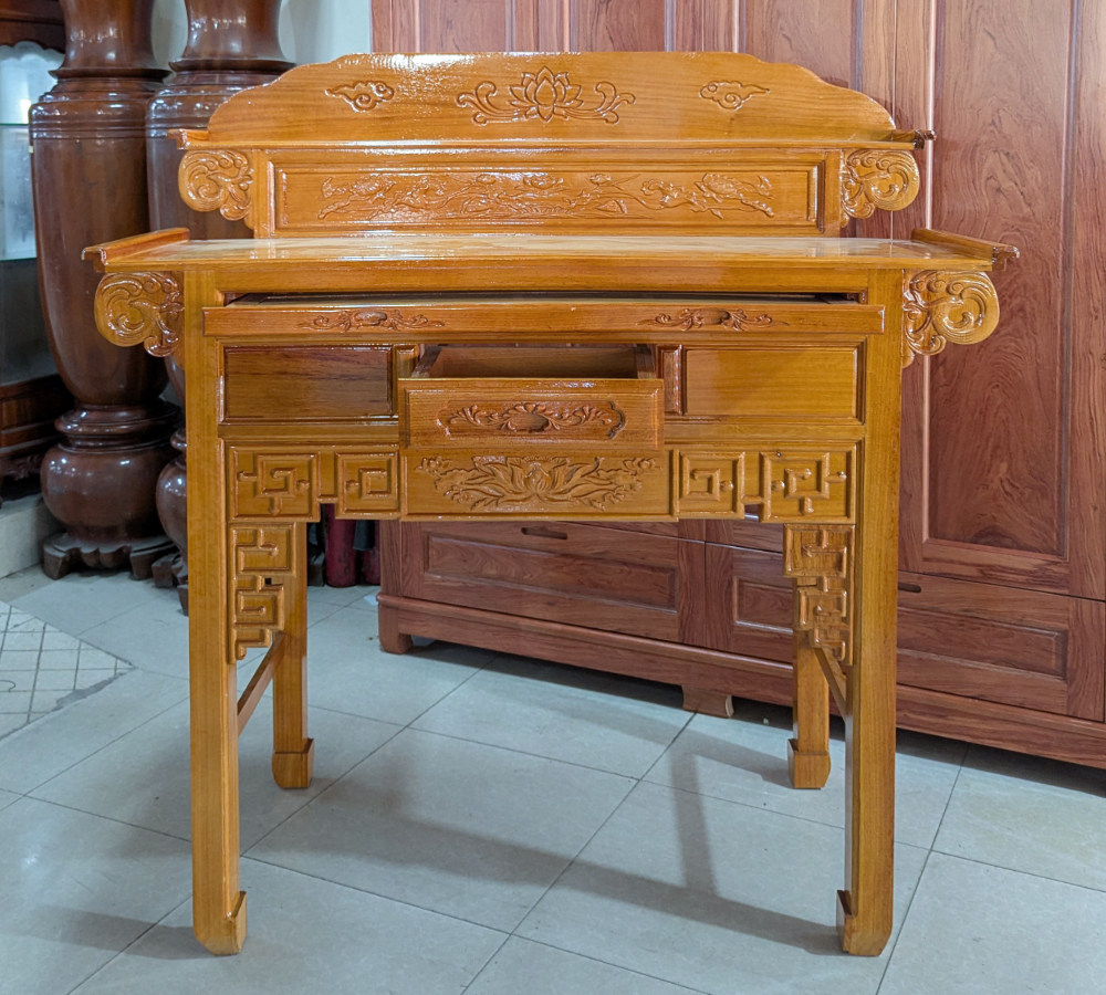 Bàn Thờ Gỗ Căm Gõ B2TC-154