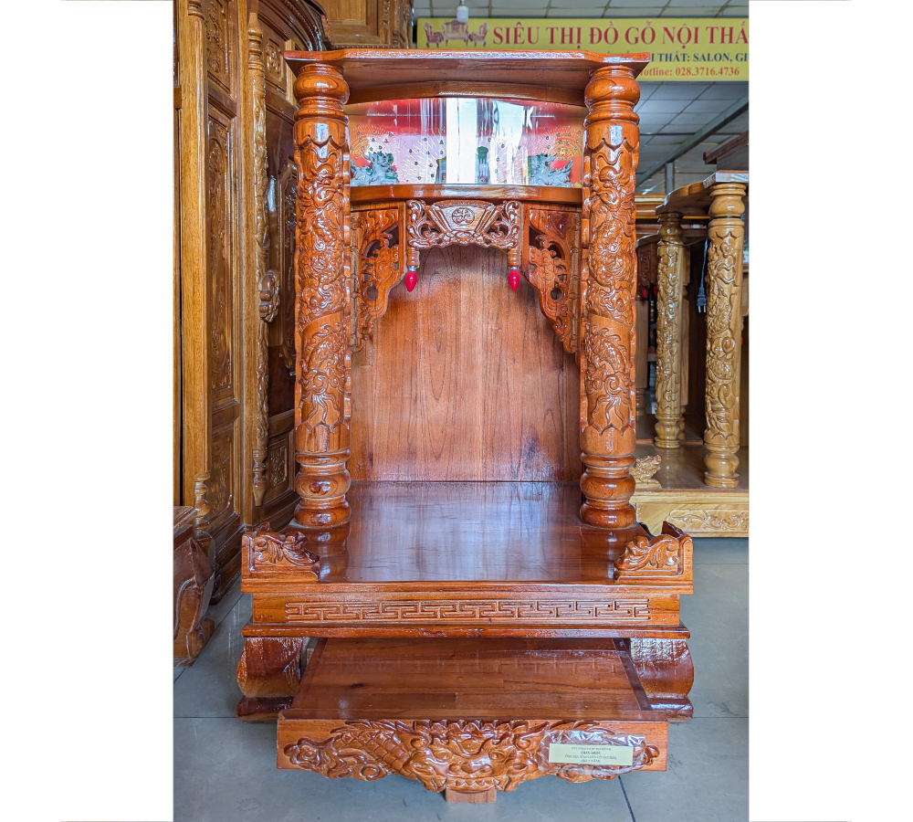 Bàn Thờ Ông Địa Gỗ Xoan Đào ODX-60DC