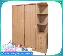 Tủ Áo Gỗ MDF Chống Ẩm TAC-160LT