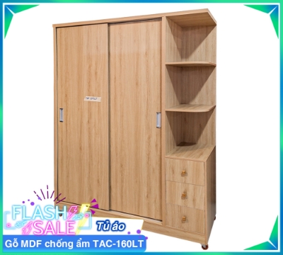 Tủ Áo Gỗ MDF Chống Ẩm TAC-160LT