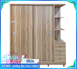 Tủ Áo Gỗ MDF Chống Ẩm TAC-180LT-3