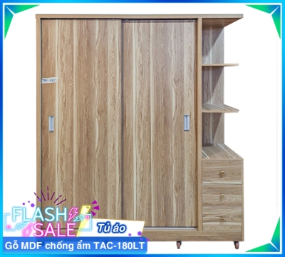 Tủ Áo Gỗ MDF Chống Ẩm TAC-180LT-3