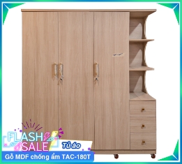 Tủ Áo Gỗ MDF Chống Ẩm TAC-180T