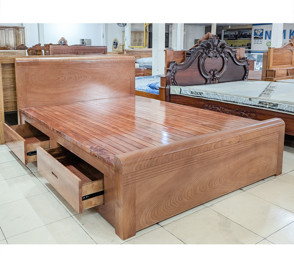 Giường Gỗ Xoan Đào GXDL-1620NK