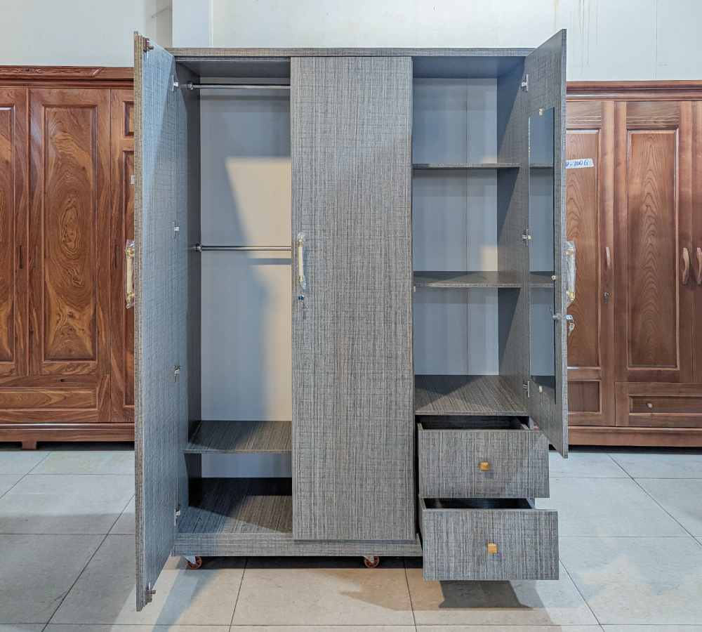 Tủ Áo Gỗ MDF Chống Ẩm TAC-140M-1