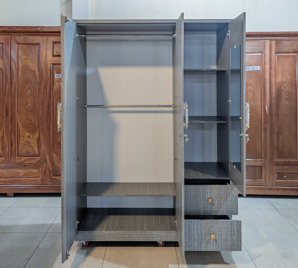 Tủ Áo Gỗ MDF Chống Ẩm TAC-140M-1