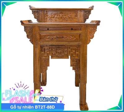 Bàn Thờ Gỗ Tự Nhiên BT2T-88D