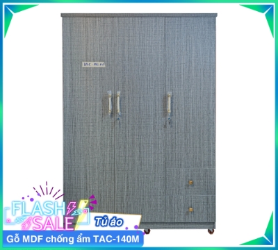 Tủ Áo Gỗ MDF Chống Ẩm TAC-140M-1