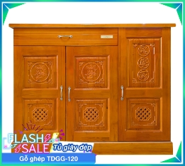 Tủ Giày Dép Gỗ Ghép TDGG-120-1