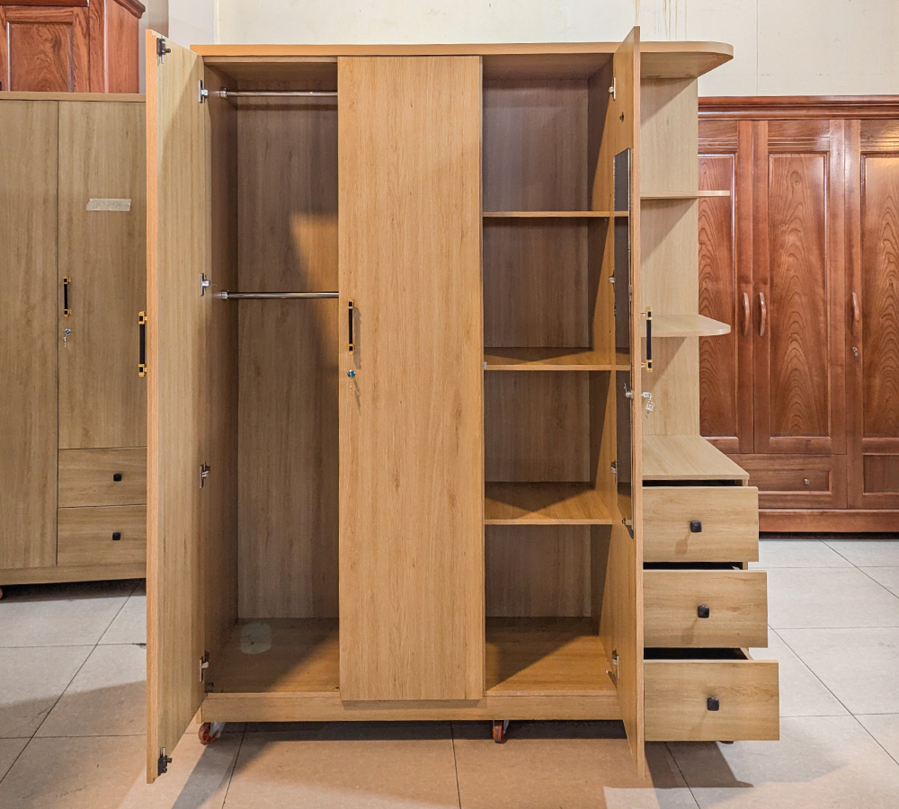 Tủ Áo Gỗ MDF Chống Ẩm TAC-160T-1