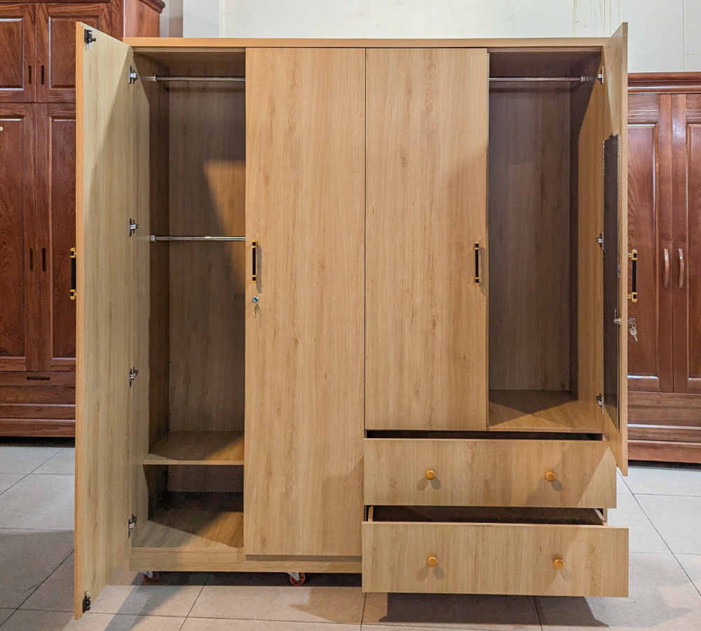 Tủ Áo Gỗ MDF Chống Ẩm TAC-180M