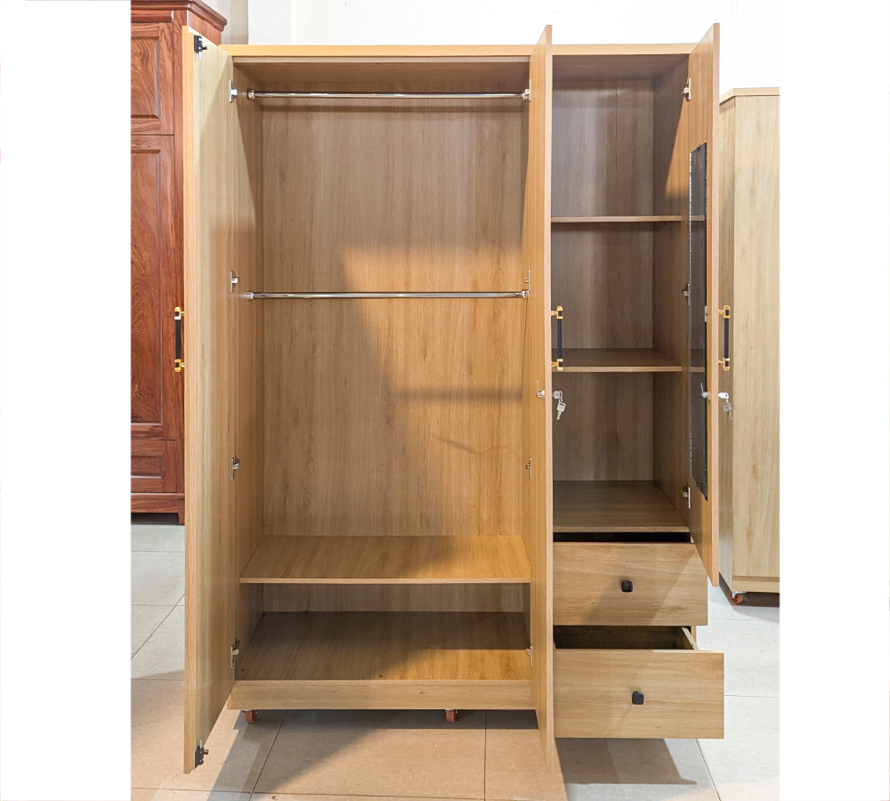 Tủ Áo Gỗ MDF Chống Ẩm TAC-140M