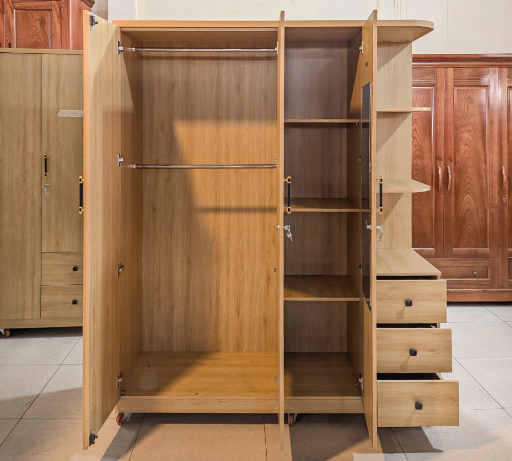 Tủ Áo Gỗ MDF Chống Ẩm TAC-160T-1