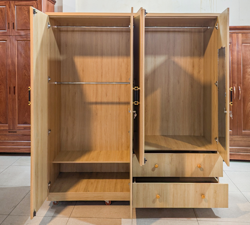 Tủ Áo Gỗ MDF Chống Ẩm TAC-180M
