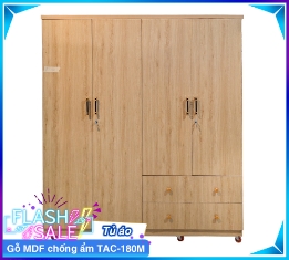 Tủ Áo Gỗ MDF Chống Ẩm TAC-180M