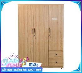 Tủ Áo Gỗ MDF Chống Ẩm TAC-140M