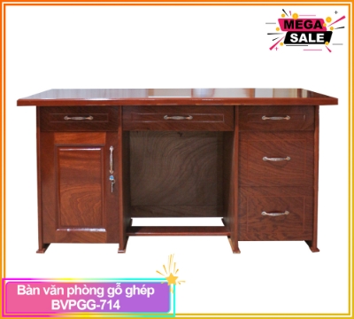 Bàn Văn Phòng Gỗ Ghép BVPGG-714