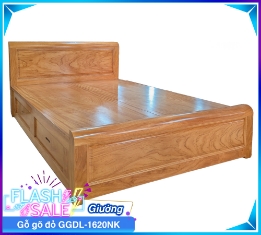 Giường Gỗ Gõ Đỏ GGDL-1620NK