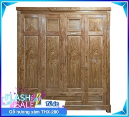 Tủ Áo Gỗ Hương Xám THX-200-8
